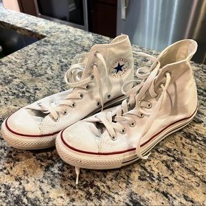 High top white converse